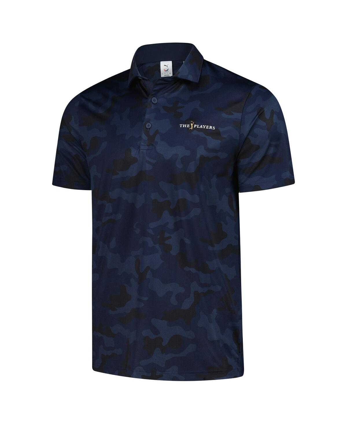 Puma Men's X Volition America Navy The Players Camo Polo Shirt In Navy