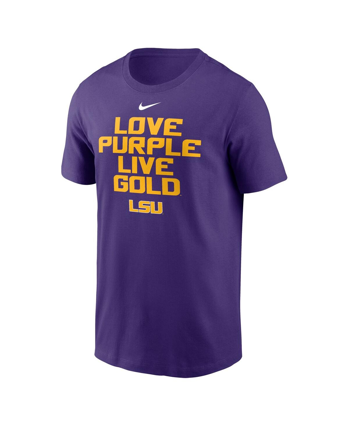Nike Men's Purple Lsu Tigers Local Campus T-shirt In Purple
