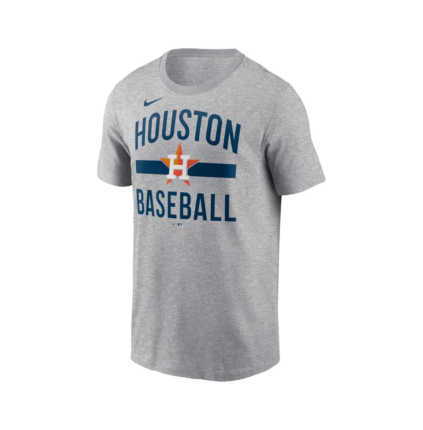 Мужская футболка Nike Heather Gray Houston Astros Arched — фото 2