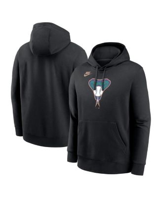 Nike - Men's Black Arizona Diamondbacks Cooperstown Collection Logo Club Pullover Hoodie
