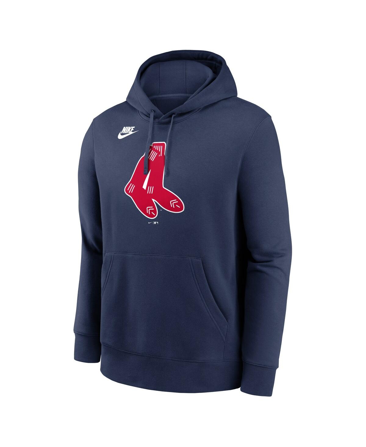 Nike Boston Red Sox Cooperstown Logo Club  Men's Mlb Pullover Hoodie In Blue