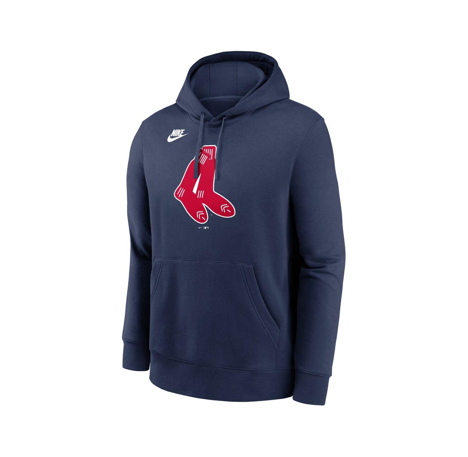 Men's Navy Boston Red Sox Cooperstown Collection Logo Club Pullover Hoodie