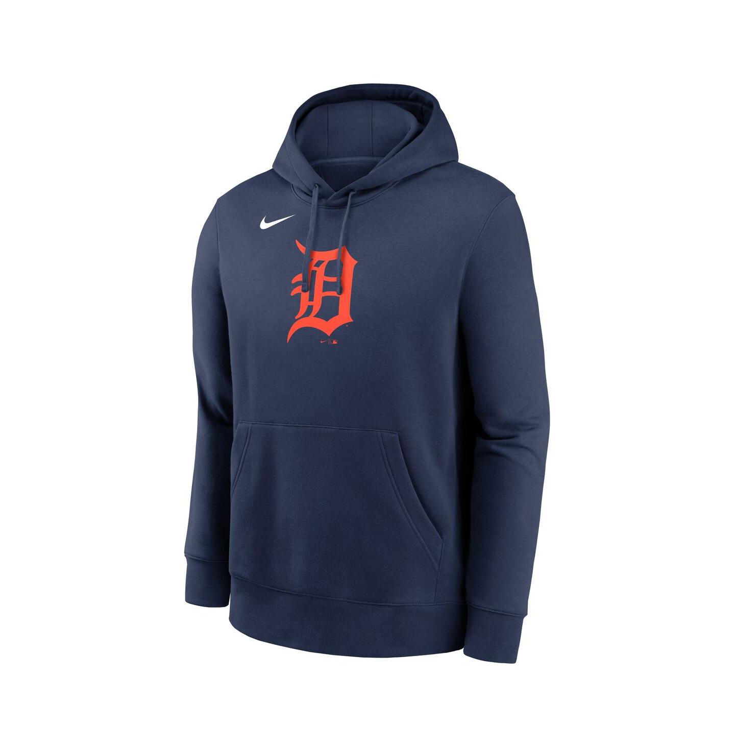 Мужская флисовая худи Nike Detroit Tigers Logo Club, Navy — фото 2