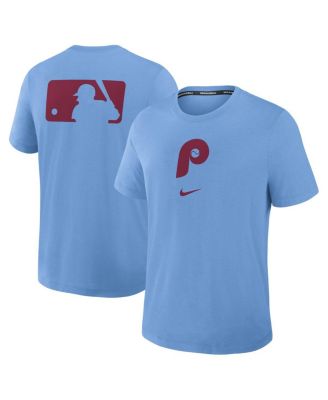 Nike - Men's Light Blue Philadelphia Phillies Authentic Collection Early Work Tri-Blend Performance T-Shirt