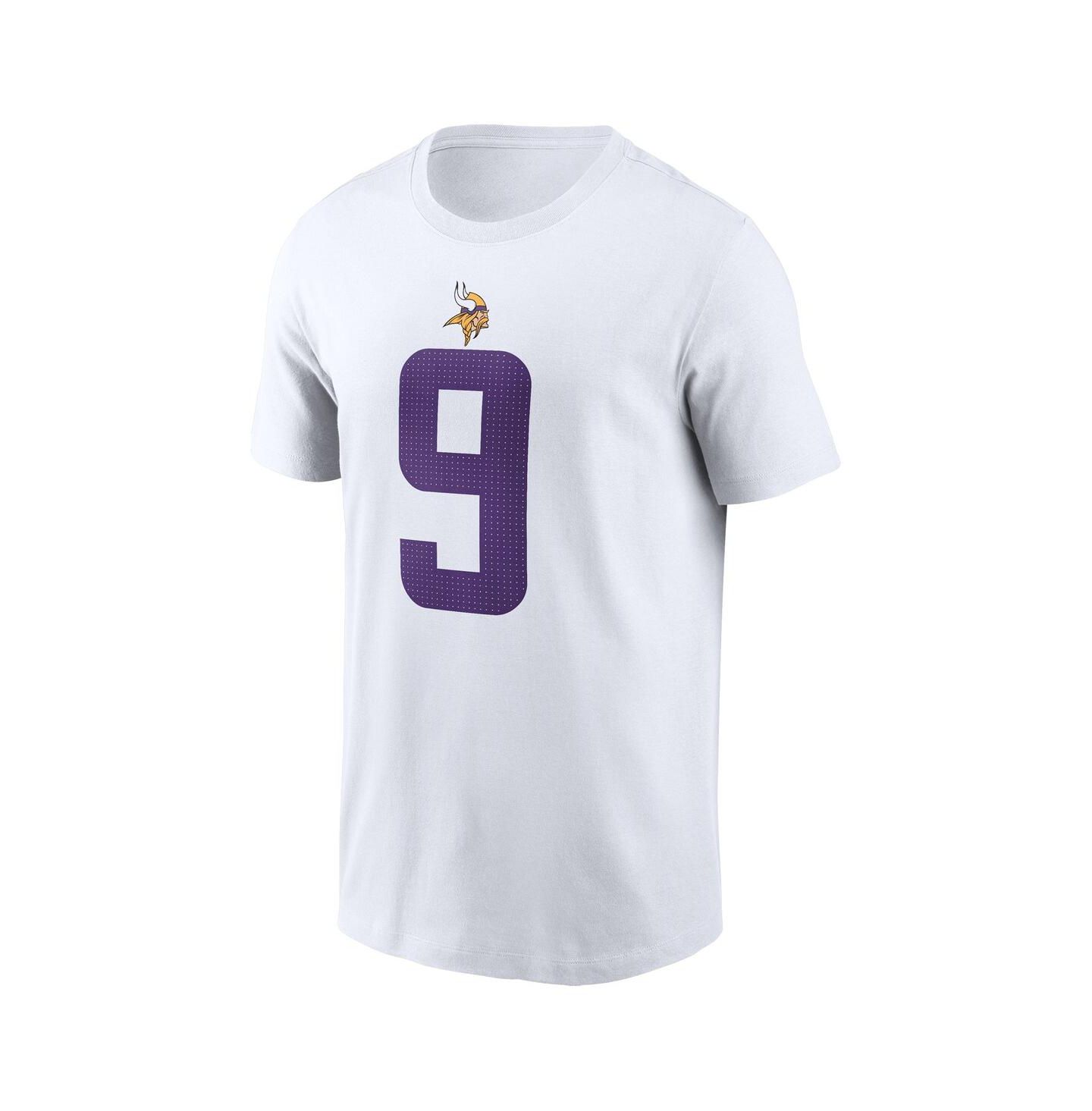 Мужская футболка Nike J.J. McCarthy White Minnesota Vikings Player Name & Number — фото 2