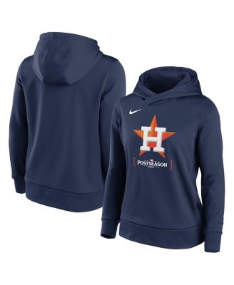 Nike - Women's Navy Houston Astros 2024 MLB Postseason Authentic Collection Therma Pullover Hoodie