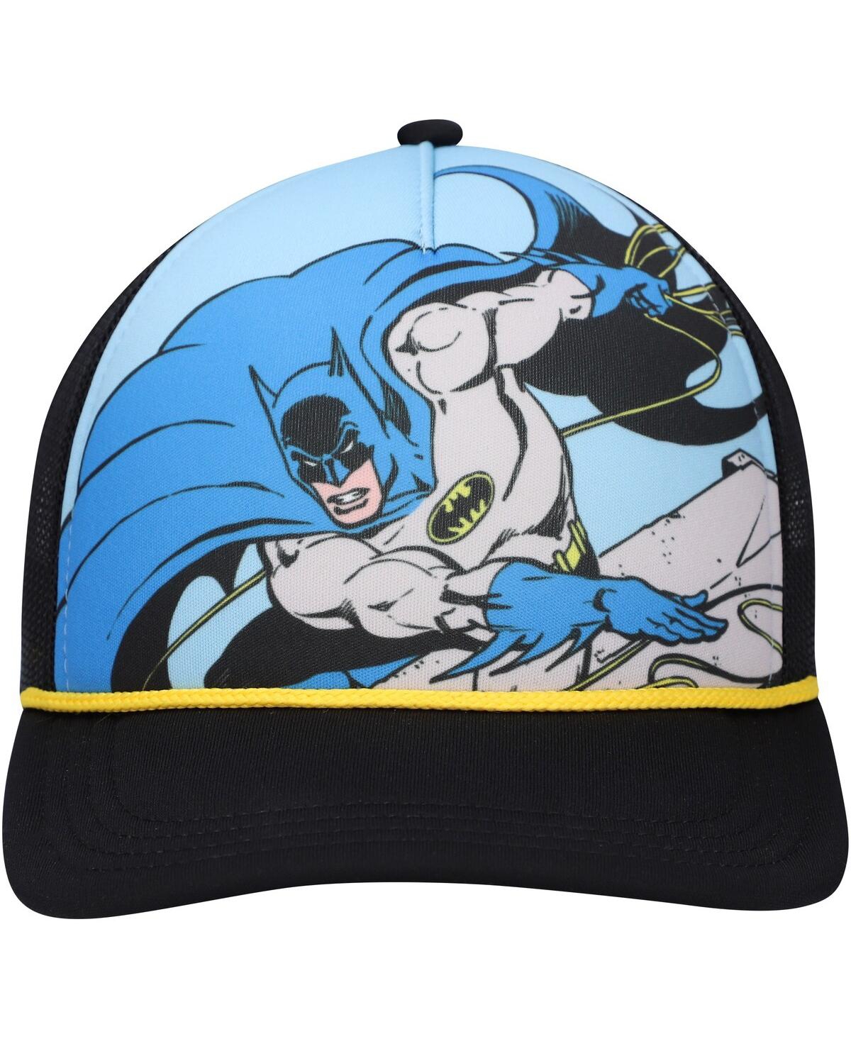 LIDS BIG BOYS AND GIRLS BLUE BATMAN FOAM TRUCKER ADJUSTABLE HAT 