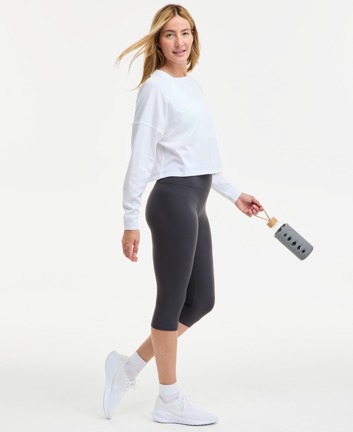 Id Ideology Women's Soft Cropped Leggings, Exclusively At Macy's
