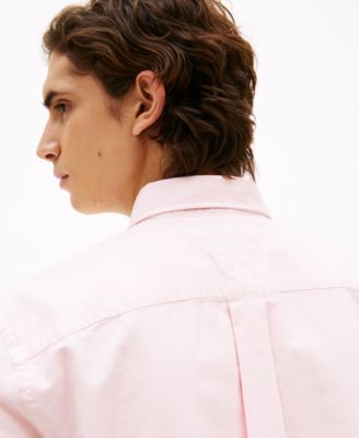 Men's Big & Tall Relaxed Fit Short Sleeve Button-Down Garment Dyed Oxford Shirt