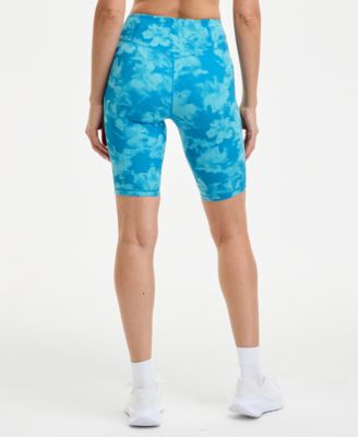 Women's Abstract-Print Studio Bike Shorts, Exclusively at Macy's