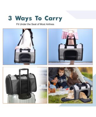 Sport Airline Pet Carrier: 16" - Smoke Grey