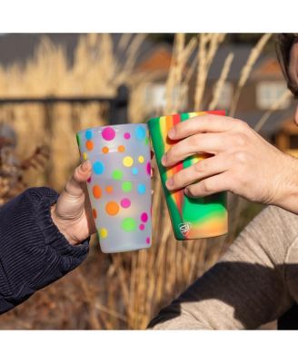 Pint Glasses: 2 pk - Polka Dots