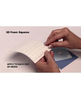 3D Foam Squares: 2mm Black Mix - 10 Pack