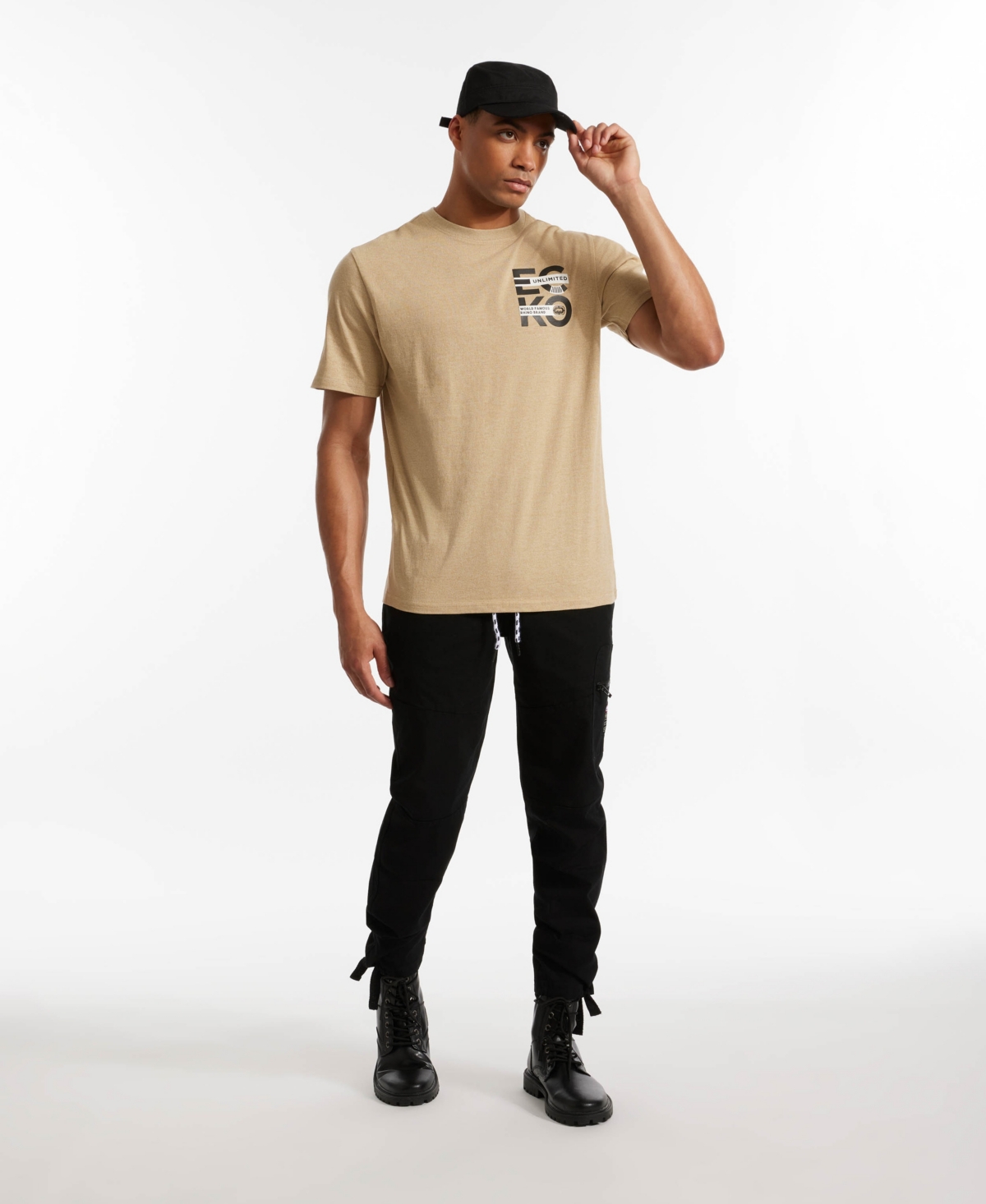 Ecko Unltd . Left Sides Cargo Jogger In Black