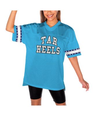 Gameday Couture - Women's Light Blue North Carolina Tar Heels Until Kickoff Rhinestone Fashion T-Shirt