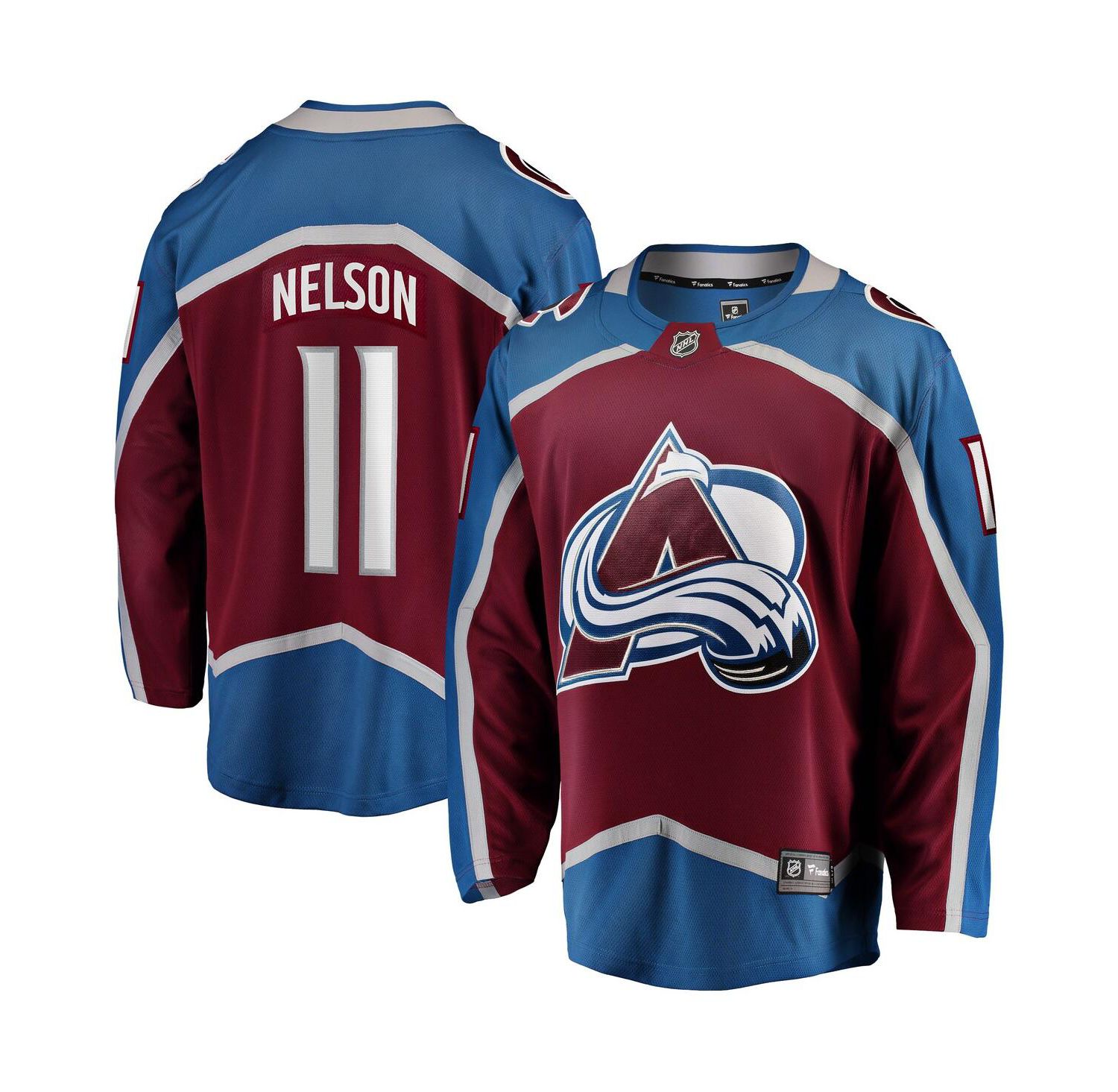 Men's Brock Nelson Burgundy Colorado Avalanche Home Breakaway Jersey