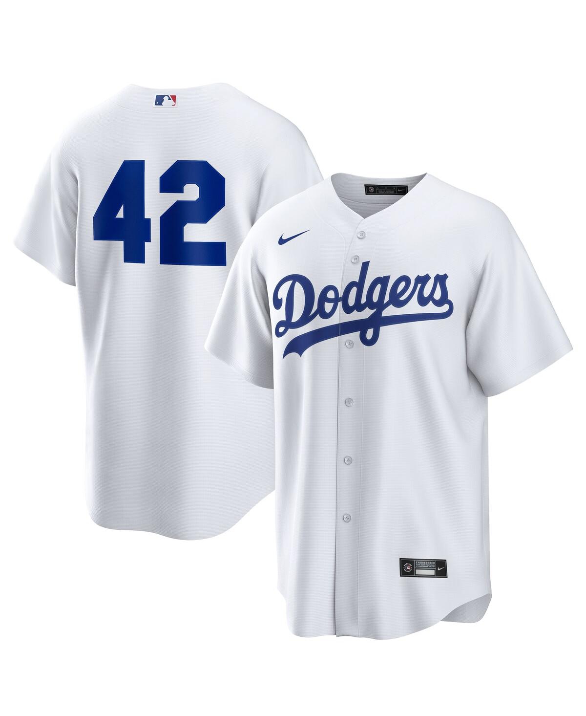 Nike Men's White Los Angeles Dodgers Home 2025 Jackie Robinson Day Replica Jersey