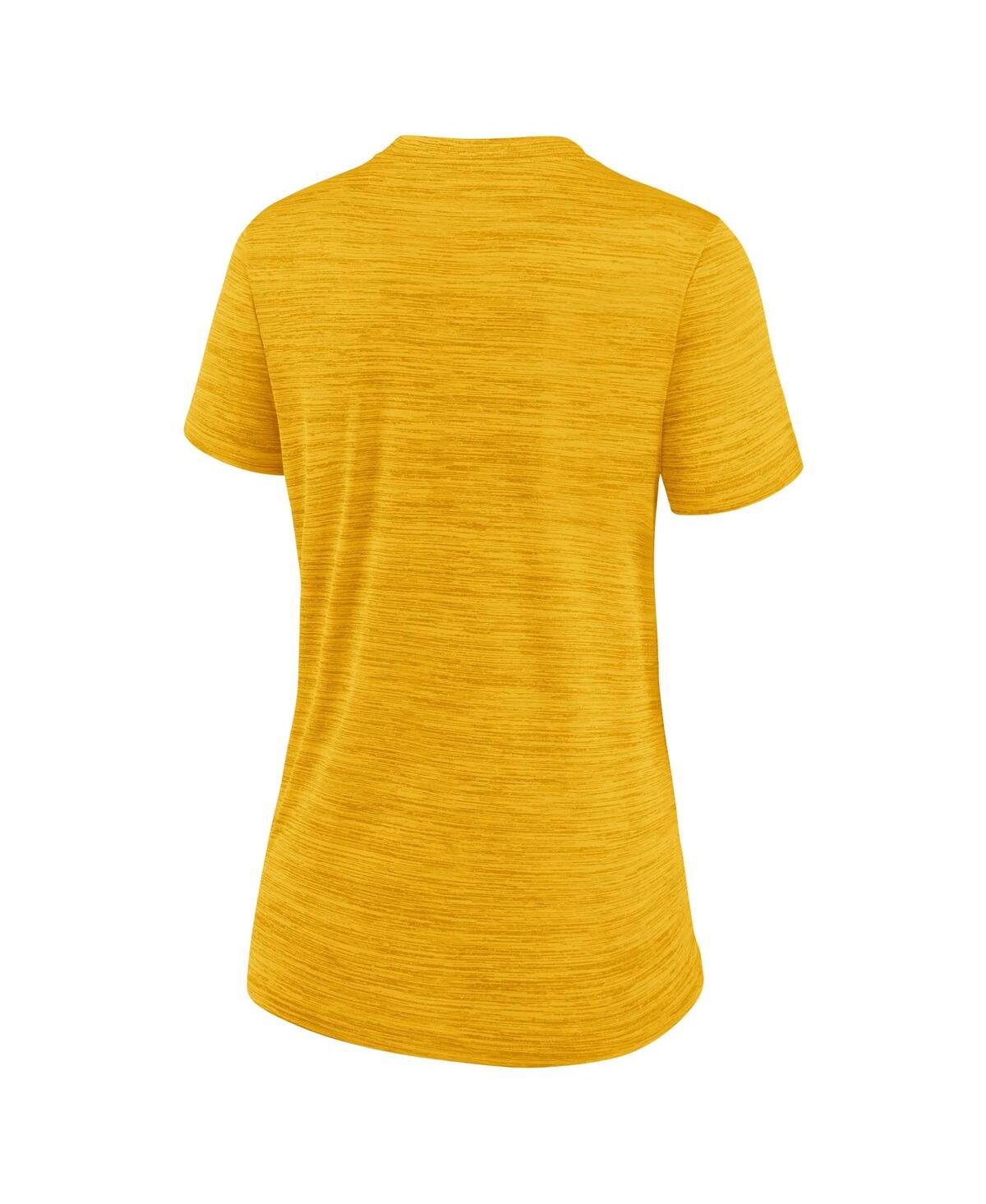 Nike Women's Gold Pittsburgh Pirates Authentic Collection City Connect Velocity Performance T-shirt In Gold