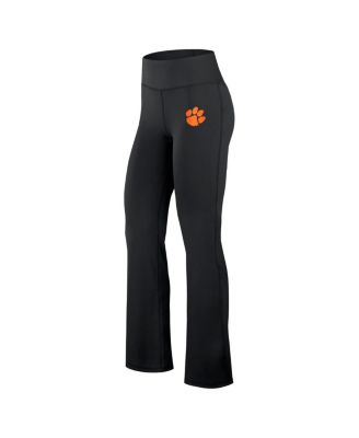 Women's Black Clemson Tigers Training Camp Maxed Out Flare Leggings
