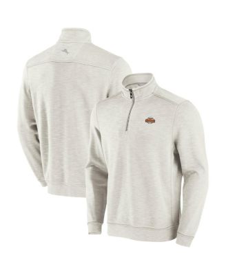 Tommy Bahama - Men's Cream San Francisco Giants Sport Tobago Bay Tri-Blend Half-Zip Sweatshirt