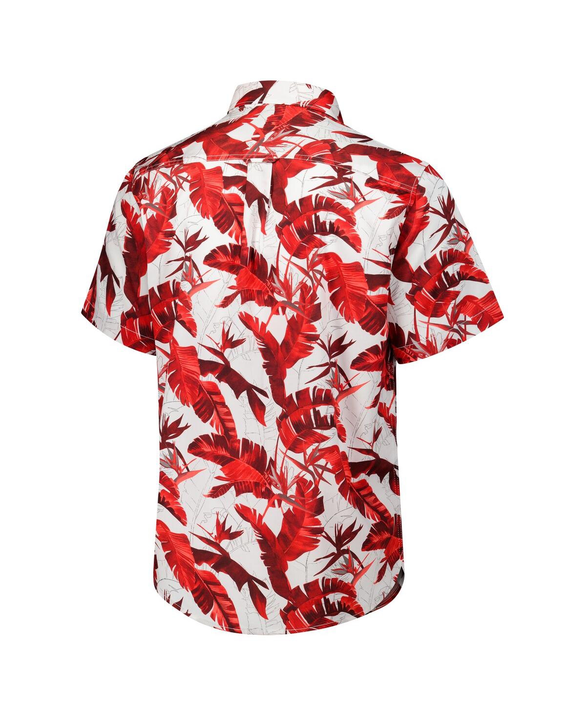 Tommy Bahama Men's Red Kansas City Chiefs Sunnyvale Blooms Camp Button-up Shirt In Red