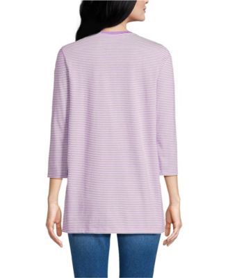 Women's 3/4 Sleeve Cotton Supima Tunic Top