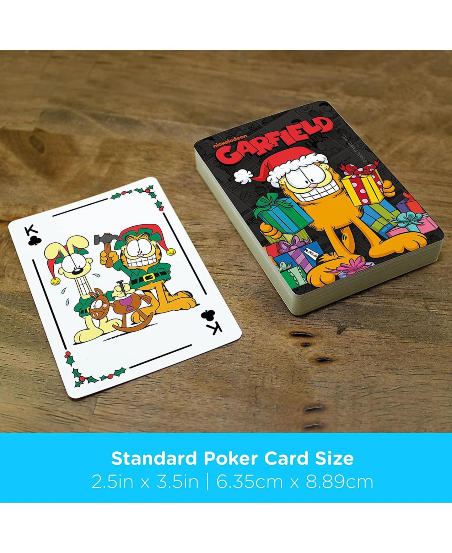 Детские игрушки NMR Distribution Garfield Christmas Playing Cards, Ages 3+ — фото 3
