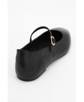Lara Leather Mary Jane Flats