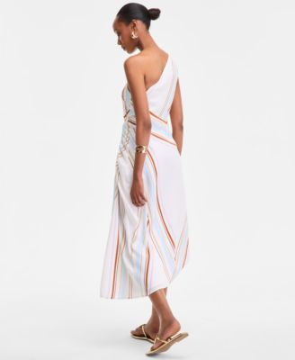 Women's One-Shoulder Midi Dress, Exclusively at Macy's