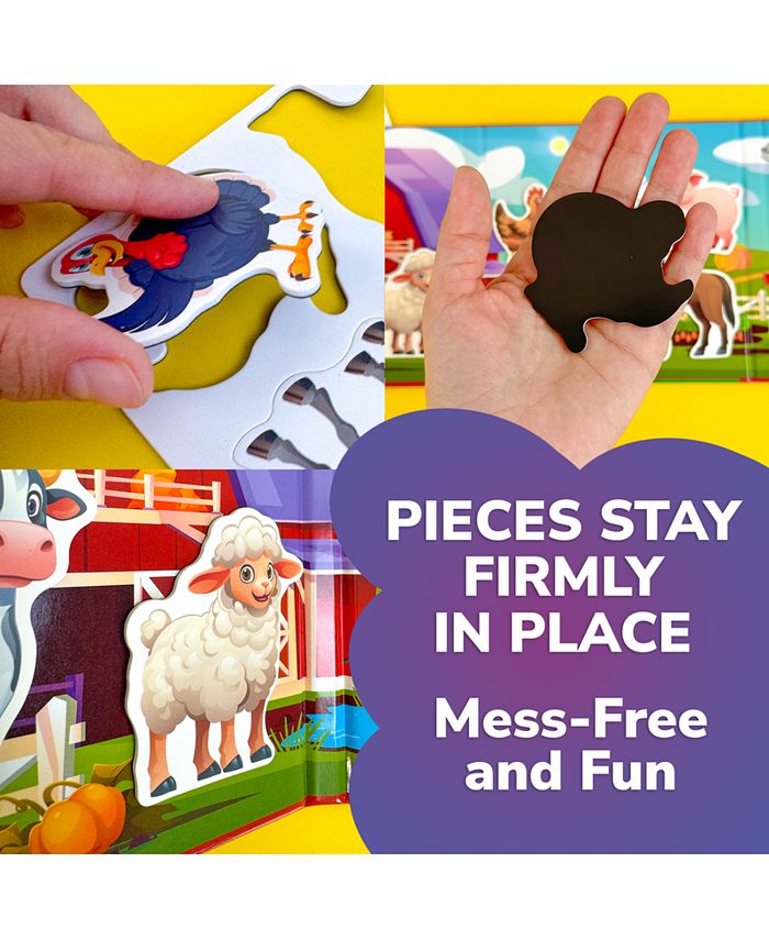 QUOKKA Travel Magnetic Puzzles – 20 Pcs Fun Travel Game Toy for Kids Ages 3-5 - Multi - 20