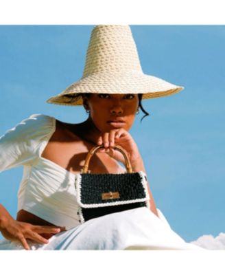 AIRMAIL Mini Crochet Handbag In White