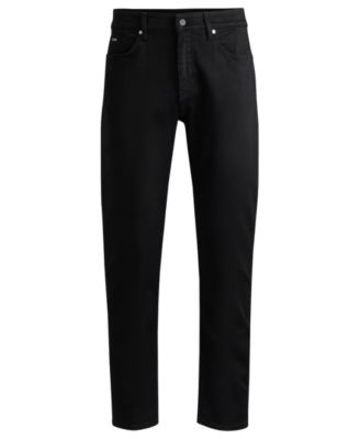 Men's Black Super-Soft Regular-Fit Jeans