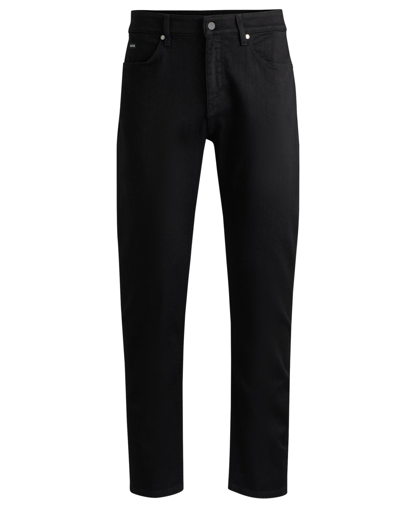 Мужские джинсы Hugo Boss Black Super-Soft Regular-Fit, цвет: Чёрный — фото 2