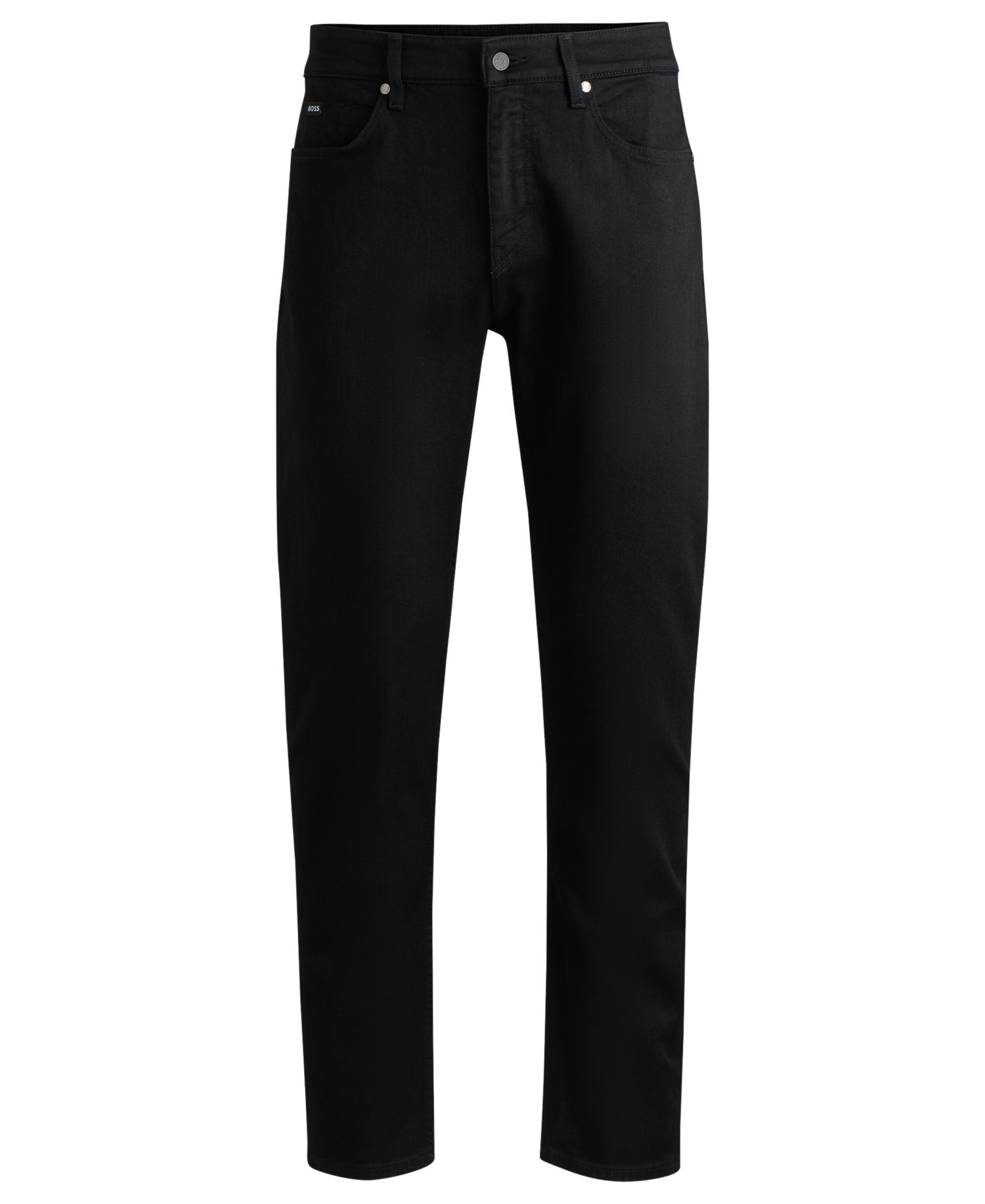 Men's Black Super-Soft Regular-Fit Jeans