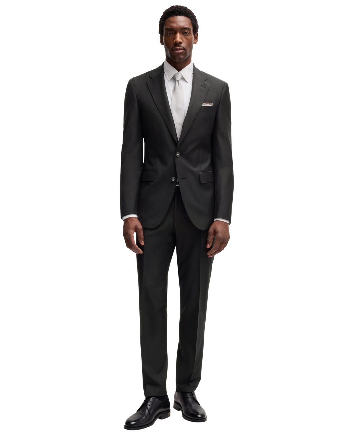 Hugo Boss Boss By  Men's Virgin Wool Slim-fit Jacket In Black