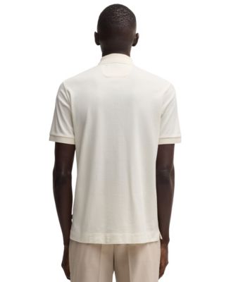 Men's Cotton-Silk Regular-Fit Polo Shirt