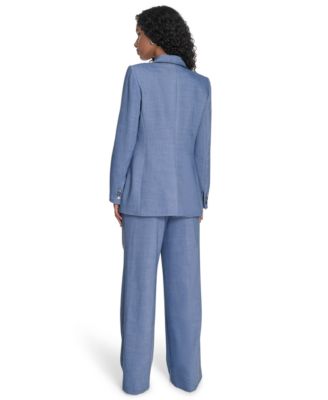 Women's One-Button Blazer & Wide-Leg Pants