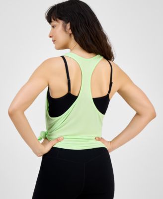 Women's Scoop-Neck Long Racerback Tank Top, Exclusively at Macy's