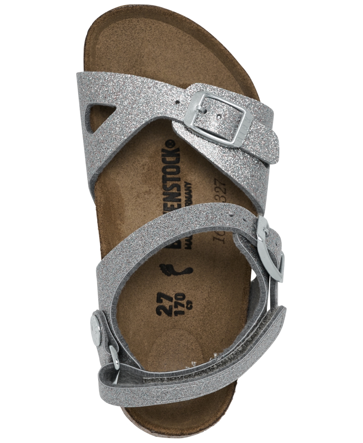 Birkenstock Toddler Girls' Rio Birko-flor Sandals From Finish Line In Silver