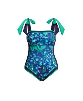 Women's Green Wonderland Reversible One-Piece Swimsuit
