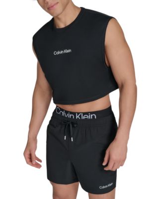 Calvin Klein - Men's Cropped Logo Swim Tank Top
