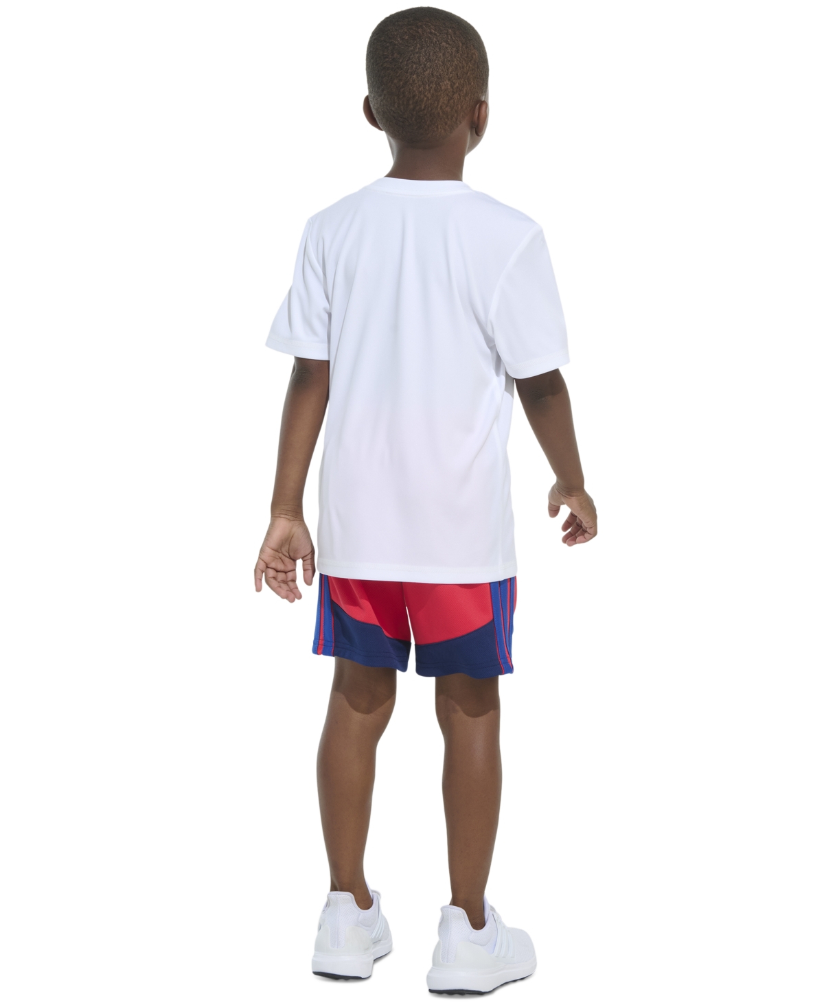 Adidas Originals Toddler & Little Boys Short-sleeve T-shirt And Colorblocked Stripe Shorts, 2 Piece Set