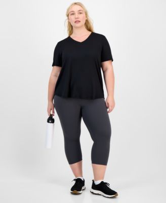 Plus Size Solid Essentials Active Tee