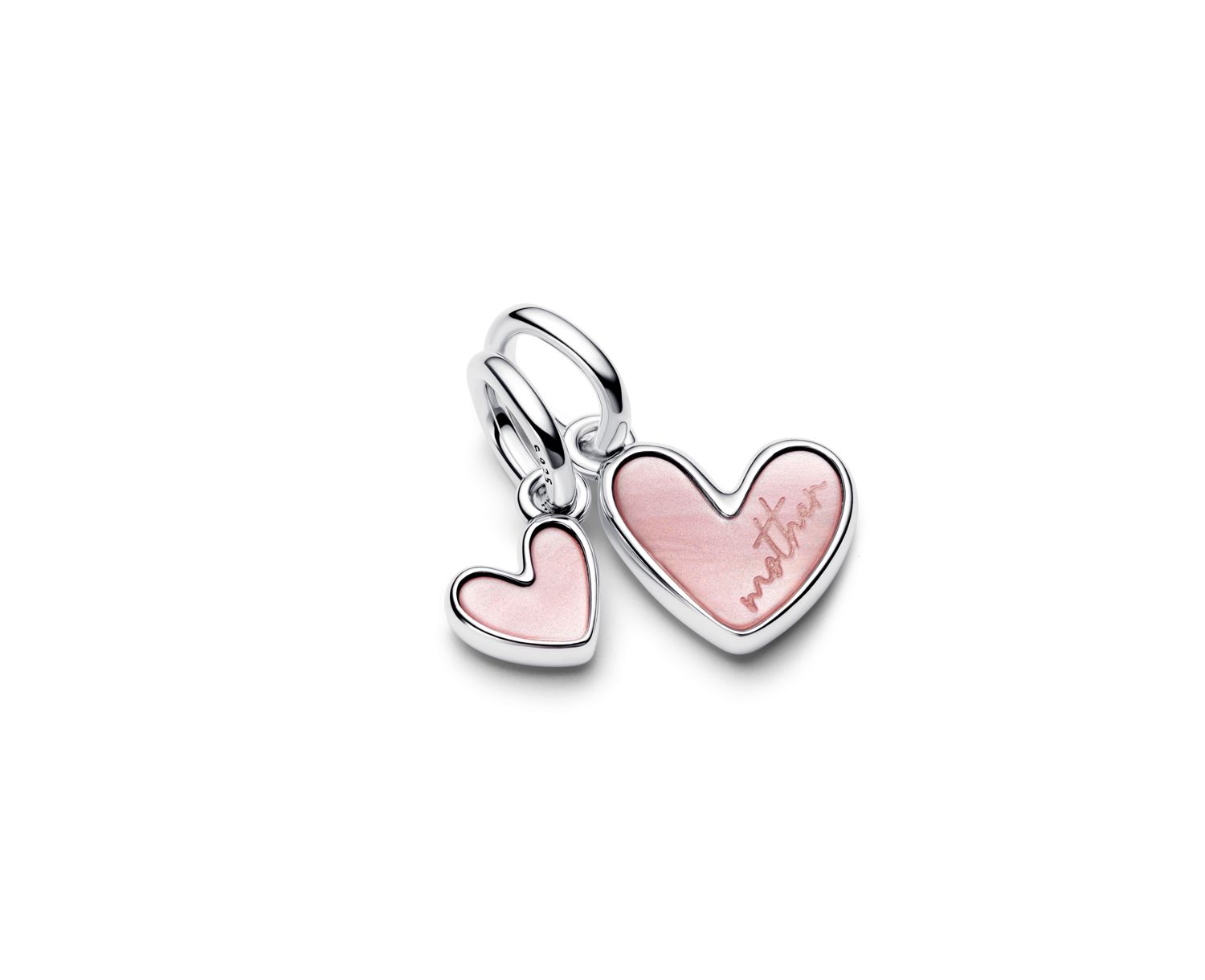 Splitable Mother Daughter Dangle Sterling Silver Charms