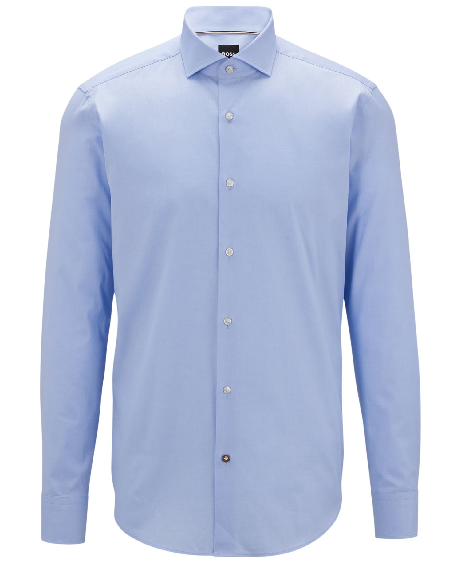 Men's Stretch-Cotton Twill Regular-Fit Dress Shirt