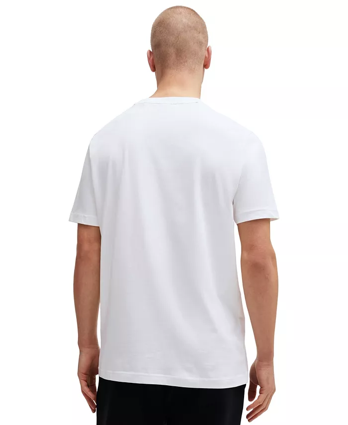 Men's Contrast Logo Regular-Fit T-Shirt - thumbnail 3