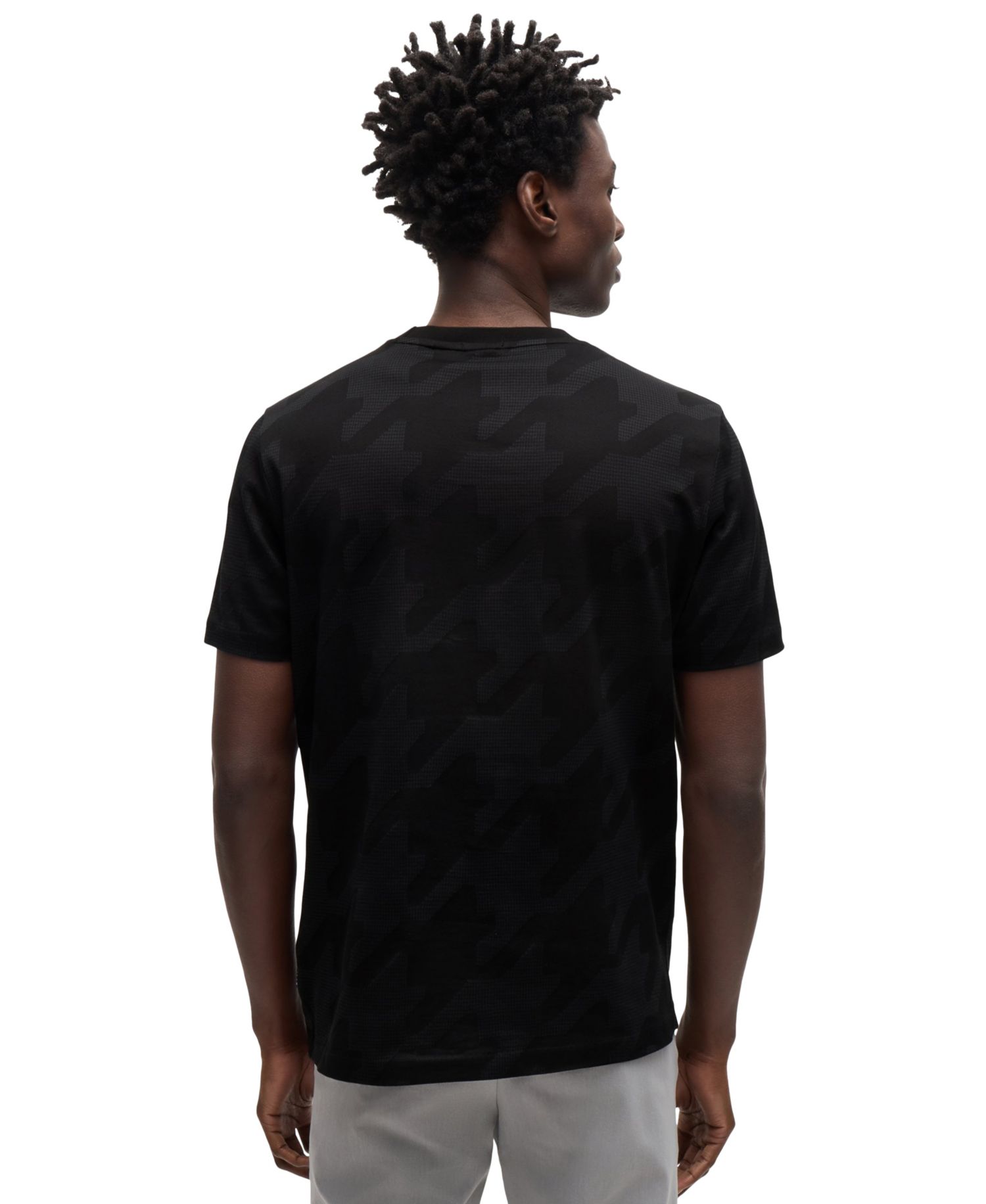 Men's Houndstooth Jacquard T-Shirt