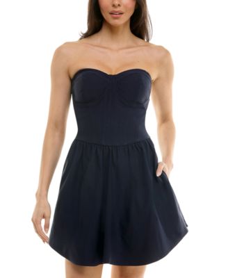 KATIA RAE - Juniors' Sweetheart Fit & Flare Mini Dress