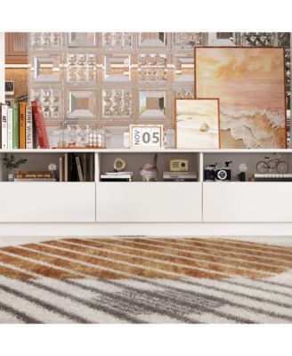 TV stand with bookshelf and 10 cabinet doors, multi-purpose media console, entertainment center in white wood