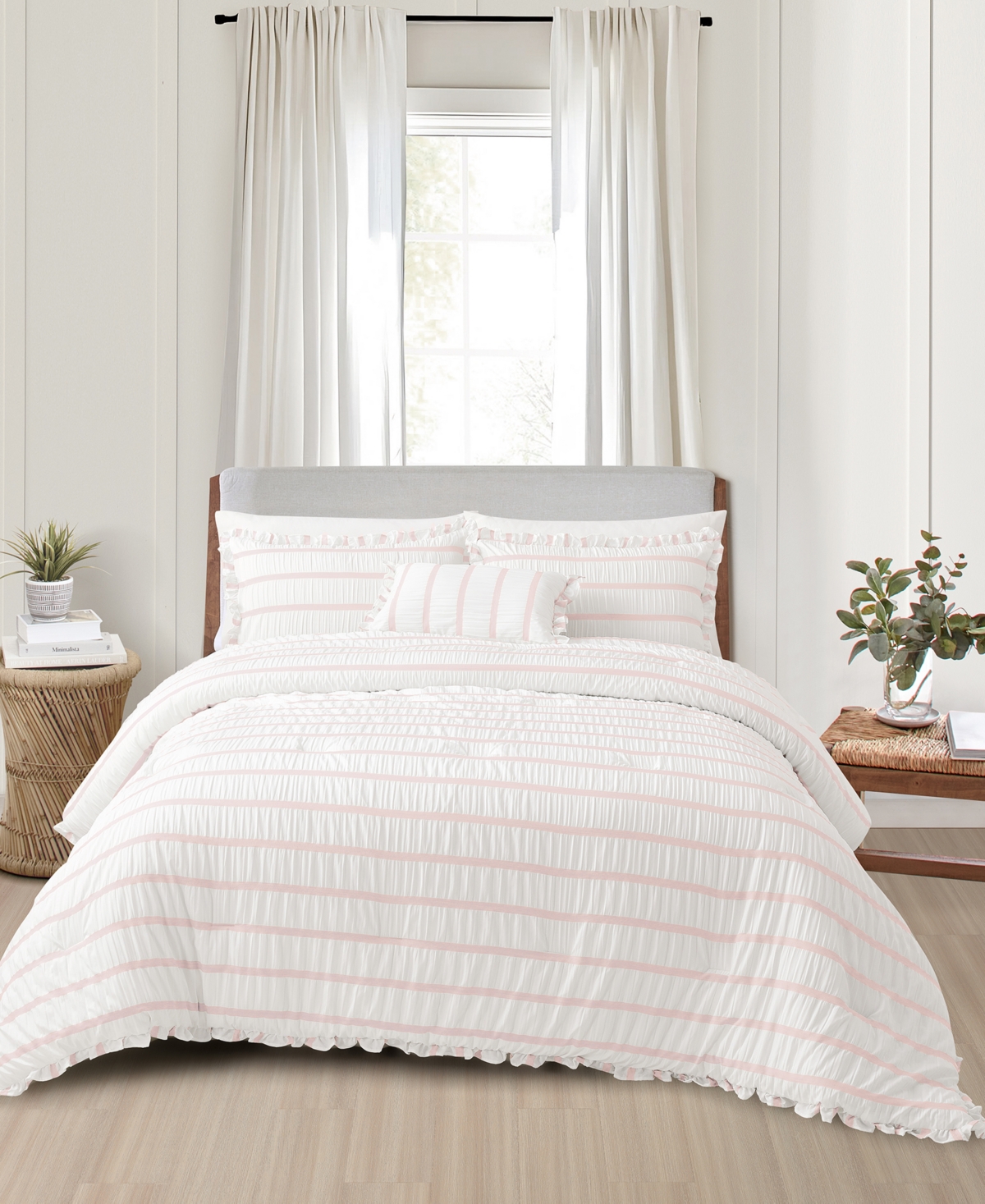 Sunham Splendid Kona Seersucker 4-pc. Comforter Sets